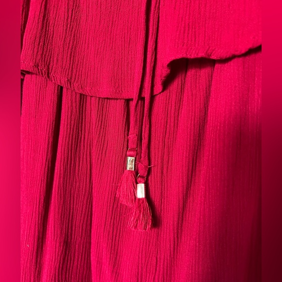 L*Space Cherry off the shoulder romper. Medium. - Picture 3 of 7